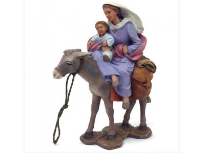 Hl. Maria mit Kind auf Esel, (Flucht)